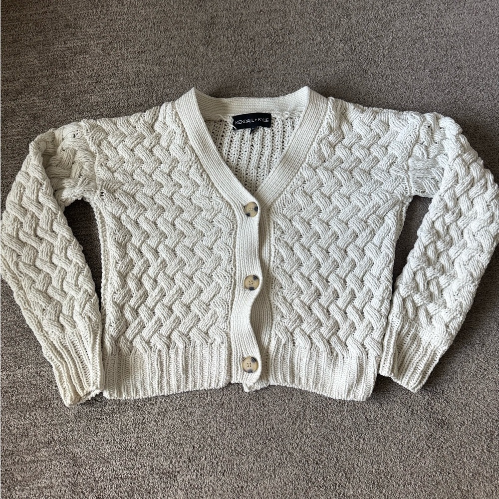 Kendall and Kylie Button Sweater